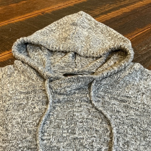 Outpost Makers Men’s Gray Marled Knit Hoodie Sweater Pullover Long Sleeve Size L - Picture 6 of 10